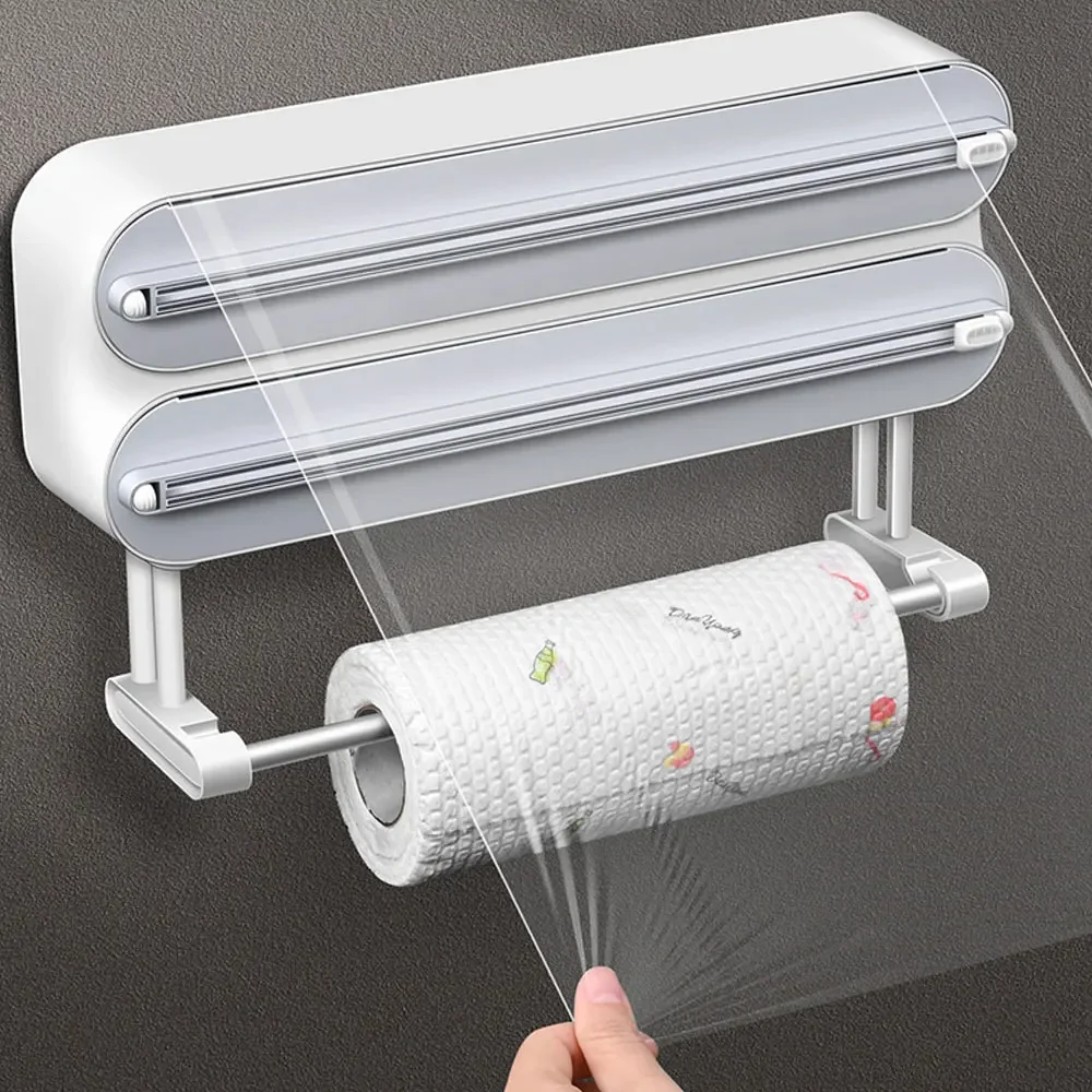 3in1-Plastic-Wrap-Dispenser-Magnetic-Self-adhesive-Cling-Film-Dispenser-Cutter-Kitchen-Tool-Aluminum-Foil-Baking-1