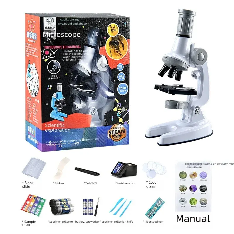 1200x-High-Definition-Optical-Microscope-Children-Primary-School-Science-Experiment-Set-Home-Use-Visual-Development-Tool